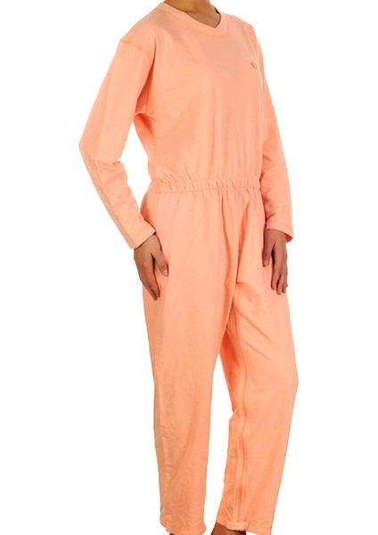 BH-009 Alzheimer,demans Hastaları Için Bacak Fermuarlı Kadın Alzheimer Tulumu