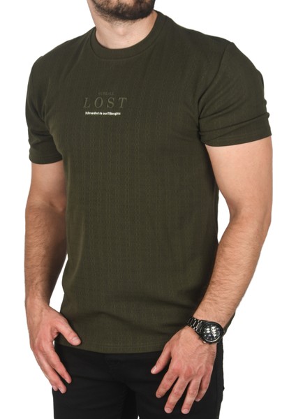 Nefes Alan Pamuklu Tişört Bisiklet Yaka Dar Kesim Yumuşak Dokulu Tişört 2504352