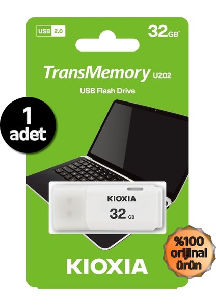 Kıoxıa 32GB U202 USB 2.0 Flaşh Bellek (%100 Orijinal Ürün) fiyatları