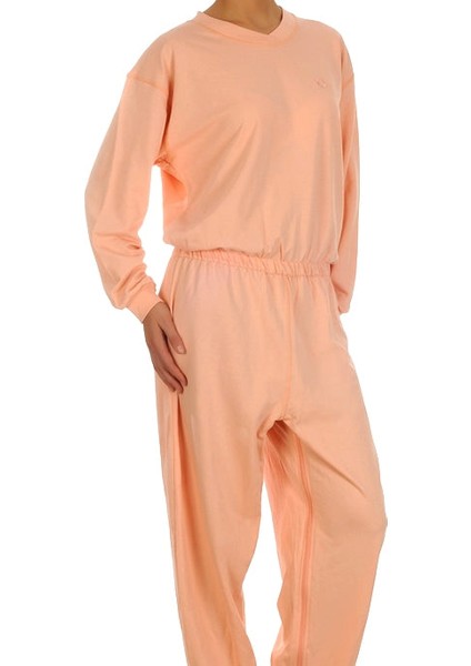 Bh-30 B Alzheimer,demans Hastaları Için Sırt,bacak Fermuarlı Kadın Alzheimer Tulumu