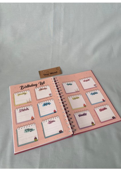 17X24 cm Stickerlı Süresiz Planlama Defteri – Sert Kapaklı Haftalık Günlük Ajanda, Organizer fırsatları