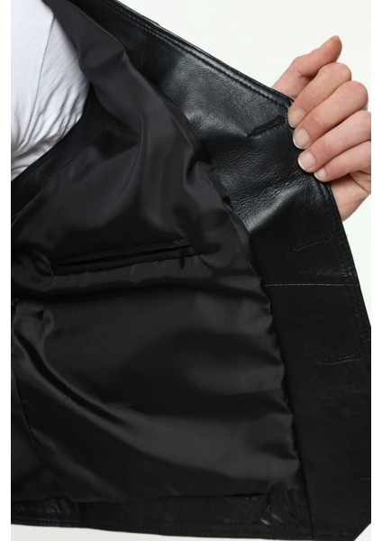 Hakiki Erkek Deri Yelek Puntolu Tarz Yelek Baba indirimleri