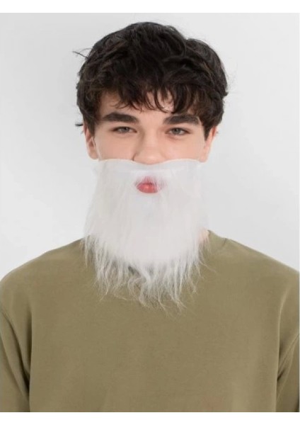 Beyaz Kırçıllı Takma Sakal Çocuk Yetişkin