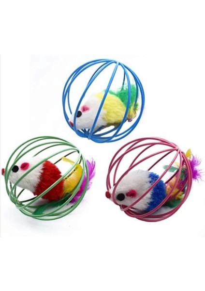 Kafeslı Farelı Kedı Köpek Oyun Topu fırsatları