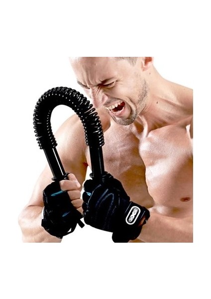 Bük Bük Egzersiz Yayı 20 kg Direnç Siyah Bükbük Yay Direnç Yayın Power Twister