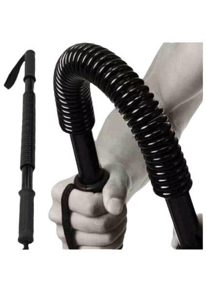 Bük Bük Egzersiz Yayı 20 kg Direnç Siyah Bükbük Yay Direnç Yayın Power Twister modelleri