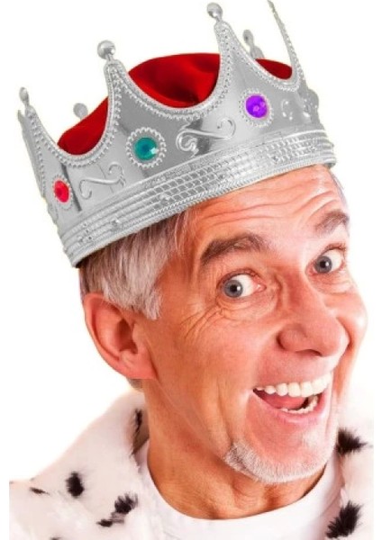 Gümüş Kral Tacı Yetişkin-Çocuk Uyumlu