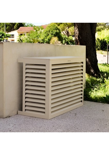 Alüminyum Klima Motoru Gizleme Kafesi 86X44X65 cm (H) Ral 1015 Fildişi Rengi Panjur Xs Modeli 9000-12000 Btu fiyatları