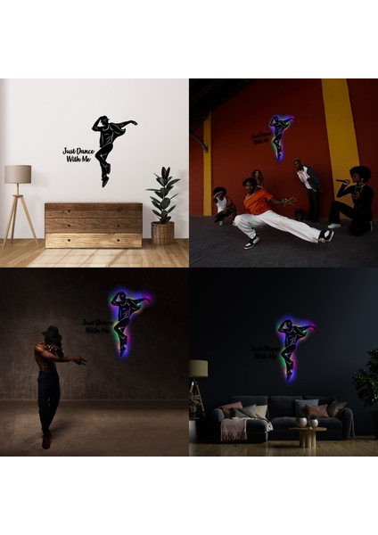 LED Işıklı Dans Temalı Tablo Dylon Dekoratif Gece Lambası
