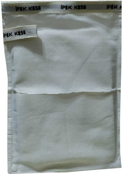 İpek Hassas Cilt İçin Banyo Kesesi Beyaz 16 cm X 25 cm