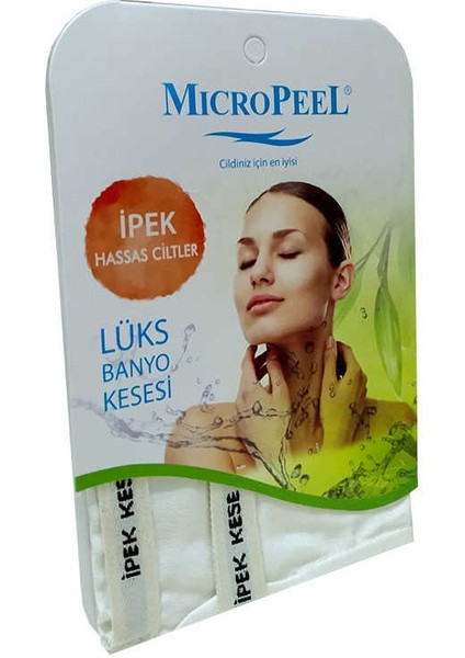 İpek Hassas Cilt İçin Banyo Kesesi Beyaz 16 cm X 25 cm fırsatları