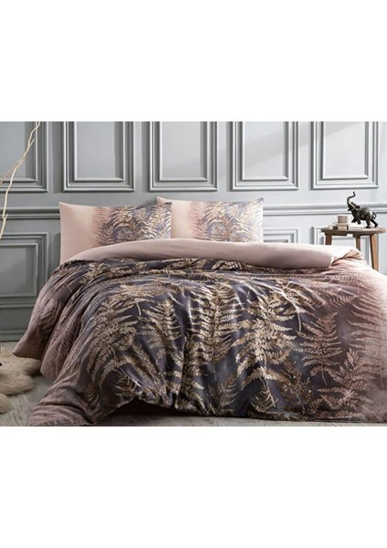 Özdilek Çift Kişilik Ranforce Nevresim Takımı Brisa Folha Pudra