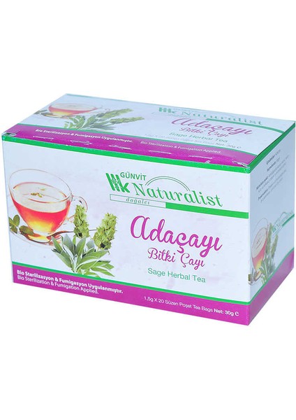 Adaçayı Bitki Çayı 20 Süzen Poşet modelleri