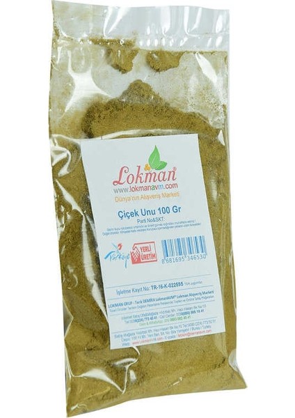 Çiçek Unu 100 gr Paket modelleri