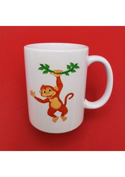 Sevimli Maymun Baskılı Kupa Bardak fiyatları