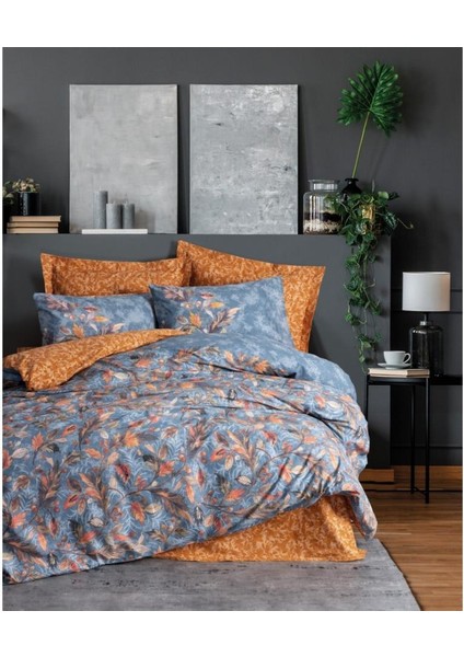 Çift Kişilik Modeline Nevresim Takımı Alekra Hardal