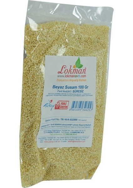 Susam Beyaz 100 gr Paket modelleri