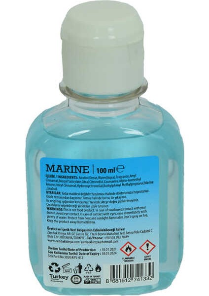 Deniz Kolonyası Marine Eau De Cologne 80 Derece 100 ml fiyatları