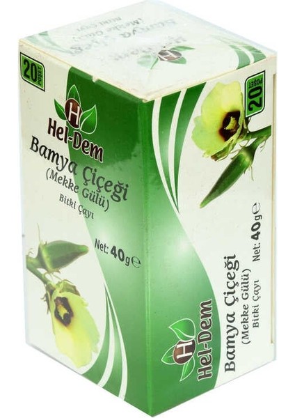 Hel- Dem Bamya Çiçeği Mekke Gülü Bitki Çayı 2 gr x 20 Süzen Poşet 40 gr fiyatları
