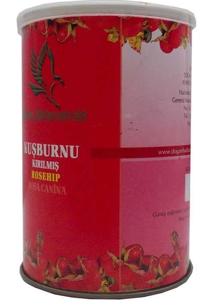 Kuşburnu Doğal Kırılmış 100 gr Teneke Kutu fiyatları