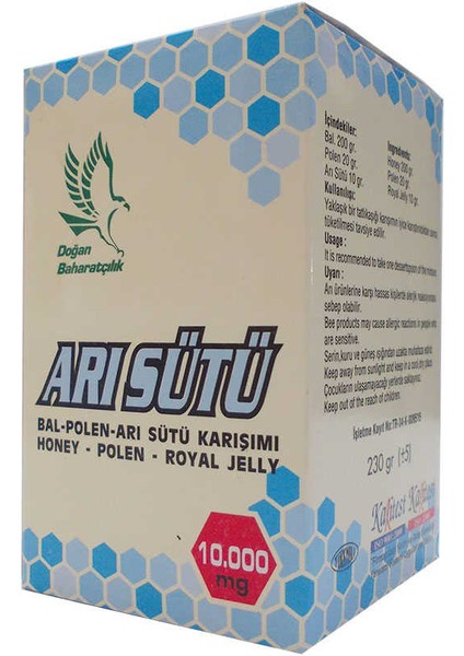 Bal Polen Arı Sütü Karışımı Normal Doz 10000 Mg fiyatları