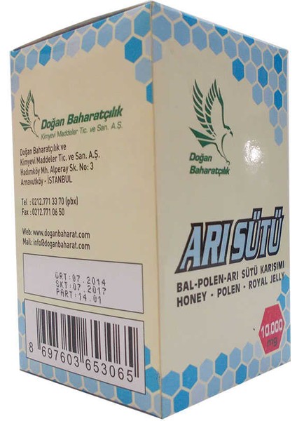 Bal Polen Arı Sütü Karışımı Normal Doz 10000 Mg modelleri