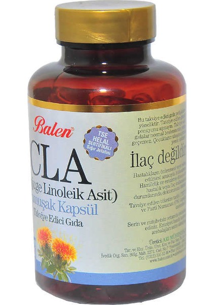 Cla Aspir Yağı (Konjuge Linoleik Asit) Yumuşak 100 Kapsül modelleri