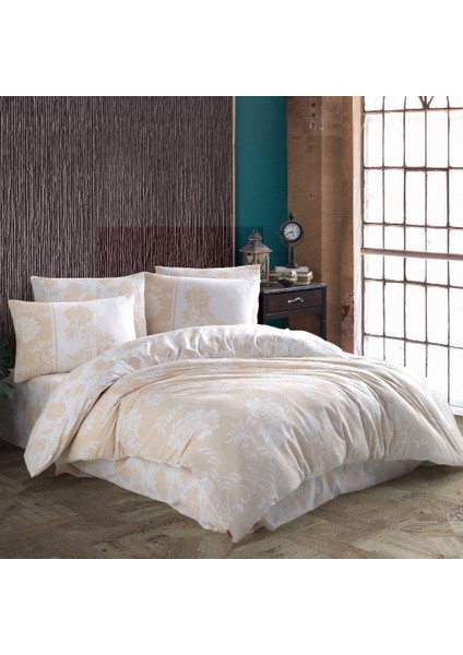 Çift Kişilik Ranforce Nevresim Takımı Gold