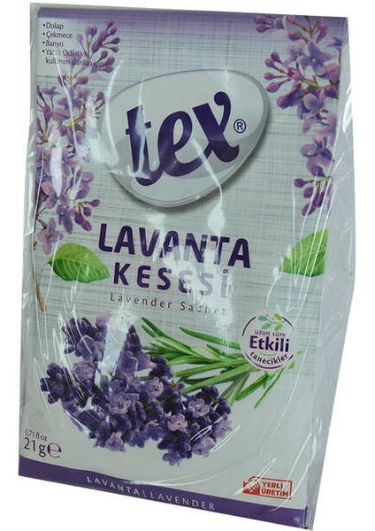 Dolap Çekmece Banyo Oda Kokusu Lavanta Kesesi Askılı 21 gr 1 Paket modelleri