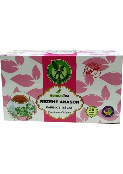 Rezene Anason Karışık Bitki Çayı 20 Süzen Poşet