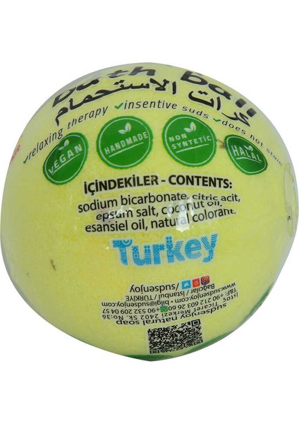 Papatyalı El Yapımı Banyo Küvet Topu Sabunu Sarı 90-120 gr modelleri