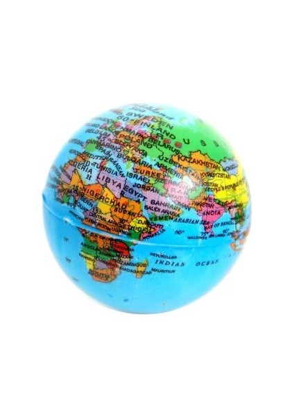 El & Parmak Çalıştırma Topu / Stress Topu / Avuç Topu / Sünger Top / Dünya Top 7,5 cm Yumuşak Top