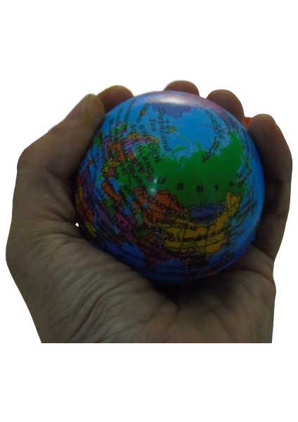 El & Parmak Çalıştırma Topu / Stress Topu / Avuç Topu / Sünger Top / Dünya Top 7,5 cm Yumuşak Top fiyatları