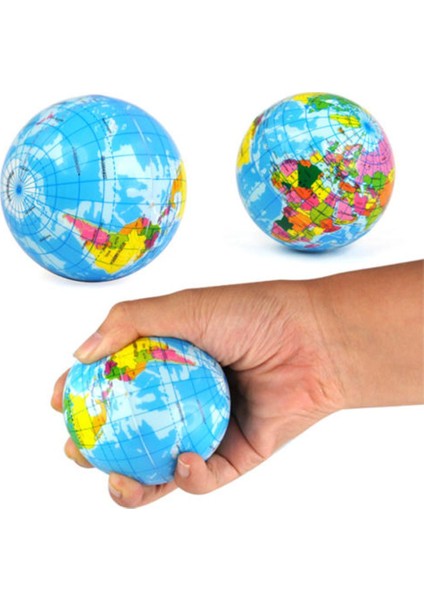 El & Parmak Çalıştırma Topu / Stress Topu / Avuç Topu / Sünger Top / Dünya Top 7,5 cm Yumuşak Top modelleri