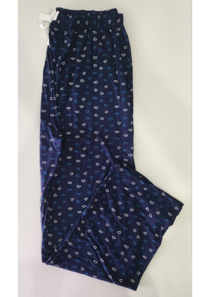 Bambu Likralı Ring Viskon Battal Beden Pijama Altı 6020