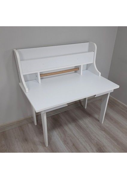 Aktivite Masası, Kitaplıklı-Rulo Aparatlı-(Plastik Çekmece Pakete Dahil Değildir) fırsatları