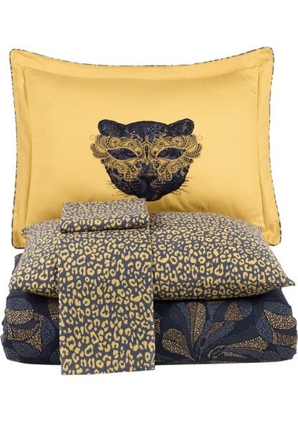 Çift Kişilik Saten Nevresim Caprice Sarı fırsatları