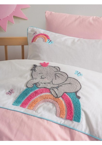 Punch Nakışlı Bebek Nevresim Takımı Lucky Pembe fiyatları