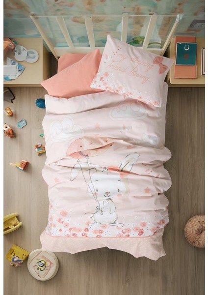 Bebek Nevresim Takımı Rapeti Somon