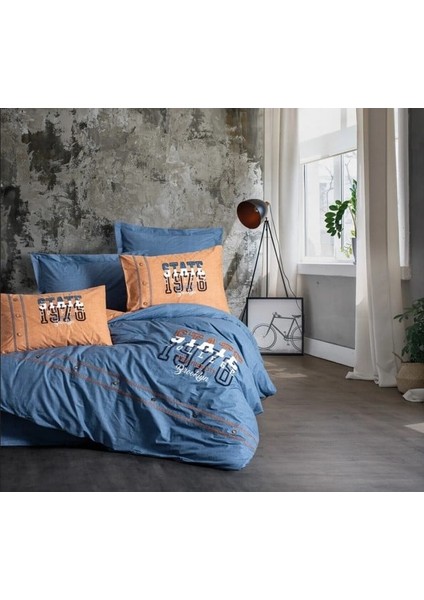 Mood Nakışlı Ranforce Çift Kişilik Nevresim Takımı State Tarçın 8680108071151