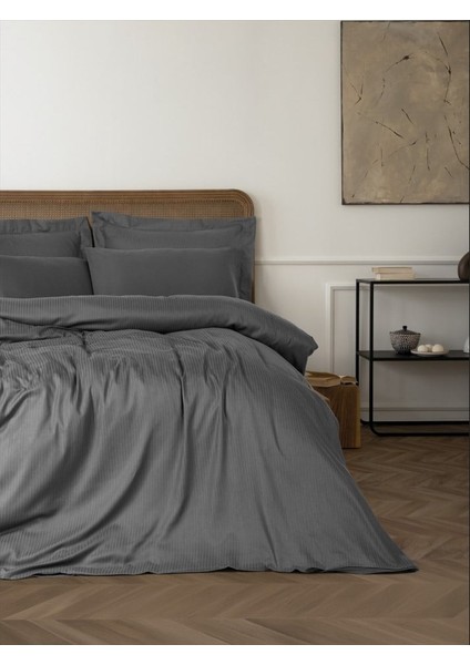 Çift Kişilik Nevresim Takımı Tensel Craft Antrasit