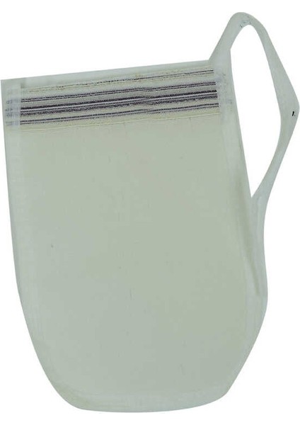 İpek Sırt ve Vücut Kesesi Beyaz 17 cm X 25 cm