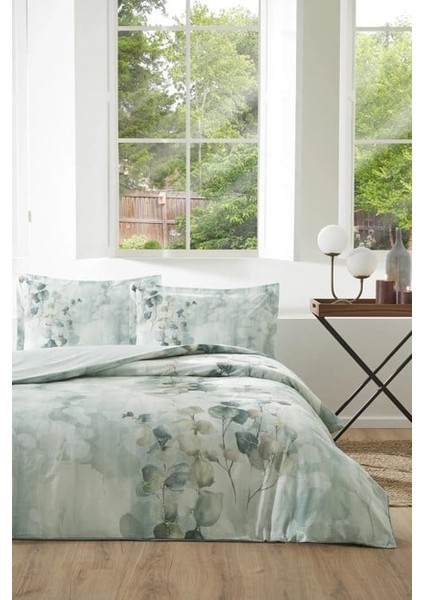 Özdilek Çift Kişilik Ranforce Nevresim Takımı Nature Drip Yeşil