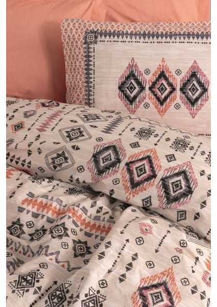 Etnich Nevresim Takımı Çift Kişilik Kateri Somon fiyatları