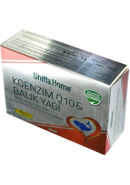 Shiffa Home Koenzim Q10 & Balık Yağı Yumuşak Jel 1340 Mg x 30 Kapsül modelleri