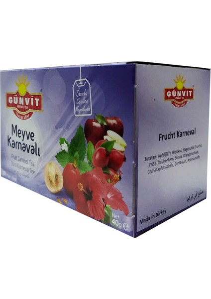 Meyve Karnavalı Karışık Bitki Çayı 20 Süzen Poşet modelleri