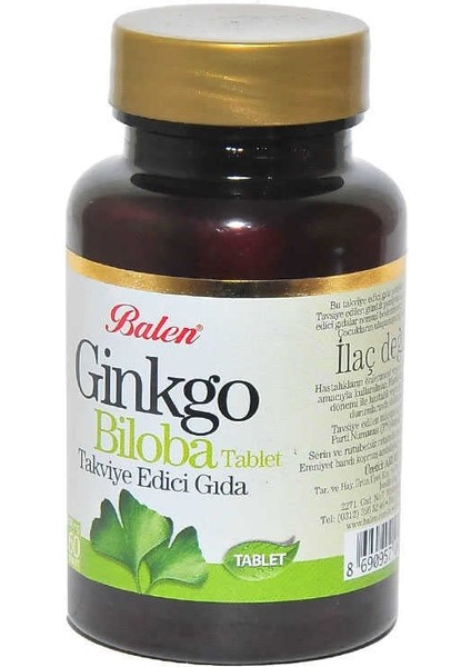 Ginkgo Biloba 60 Tablet fiyatları