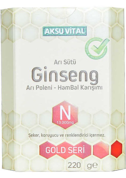 Arı Sütü Ginseng Polen Bal Karışımı 220 gr modelleri