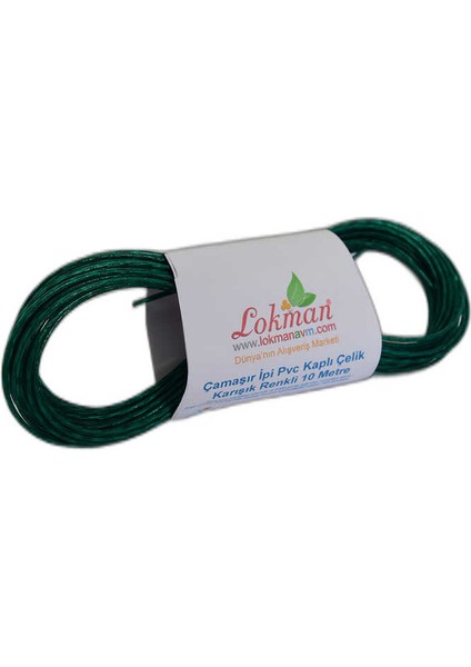 Çamaşır Ipi Pvc Kaplı Çelik Karışık Renkli 10 Metre 1 Adet modelleri