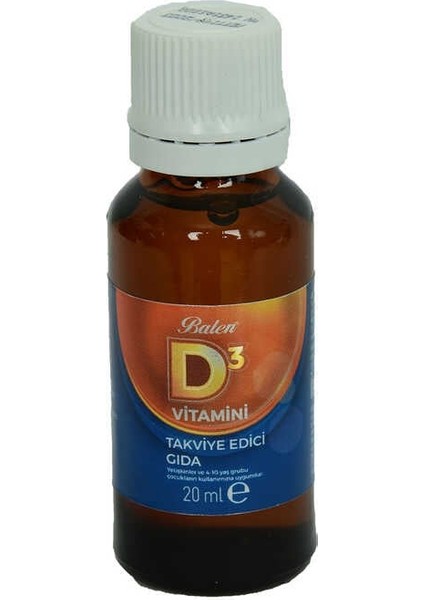 D3 Vitamini Takviye Edici Gıda 20 ml modelleri